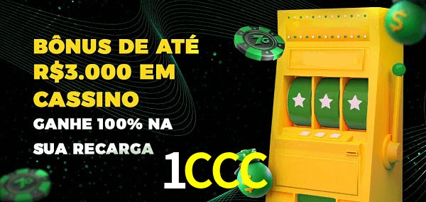 1CCC melhor bônus de depósito