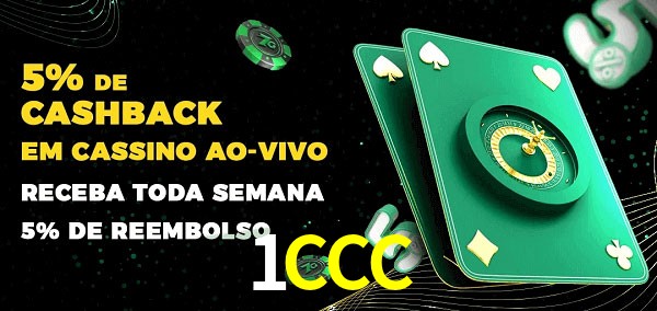 Promoções do cassino ao Vivo 1CCC